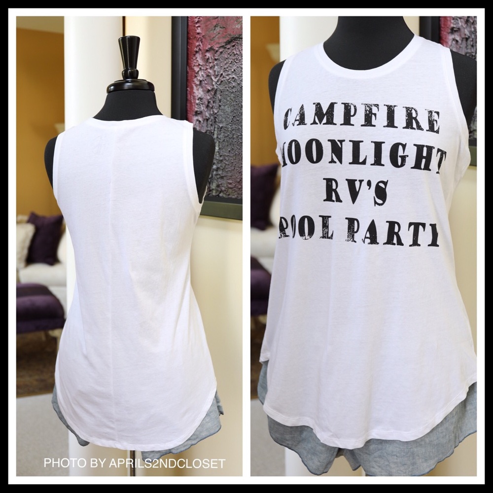 “CAMPFIRE MOONLIGHT” TANK TOP GRAPHIC TEE - Picture 4 of 8